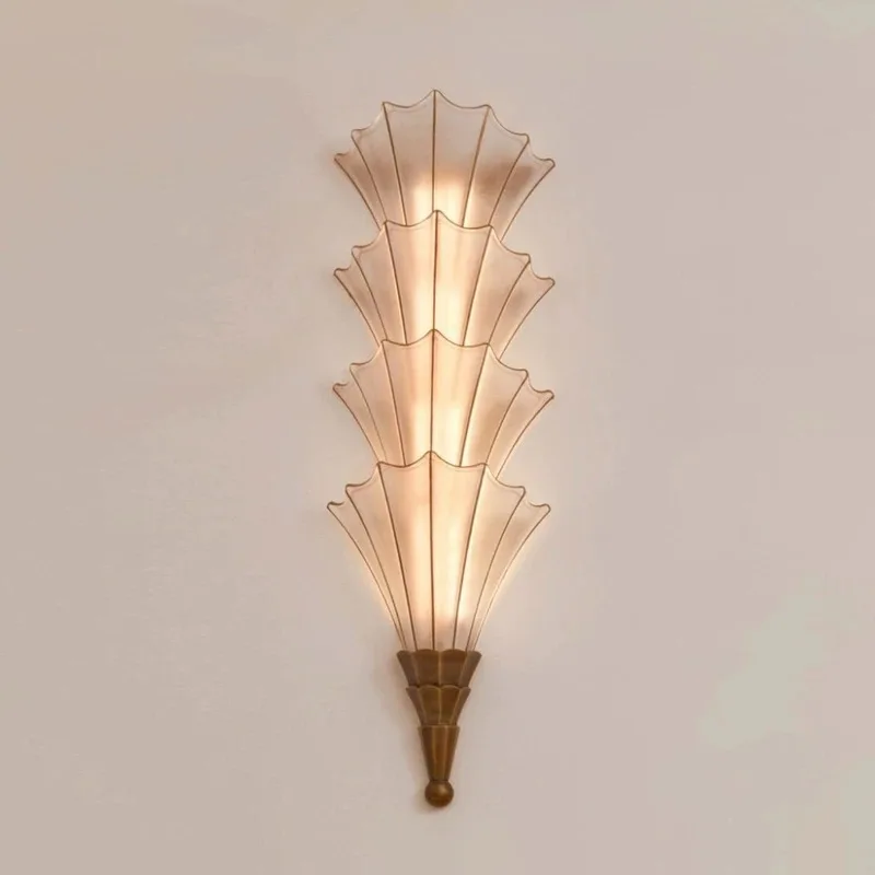 Italian Postmodern Minimalist Glass Wall Sconce LED Light for Living Room Bedroom Villa Hotel Hallway Accent Wall Home Decor
