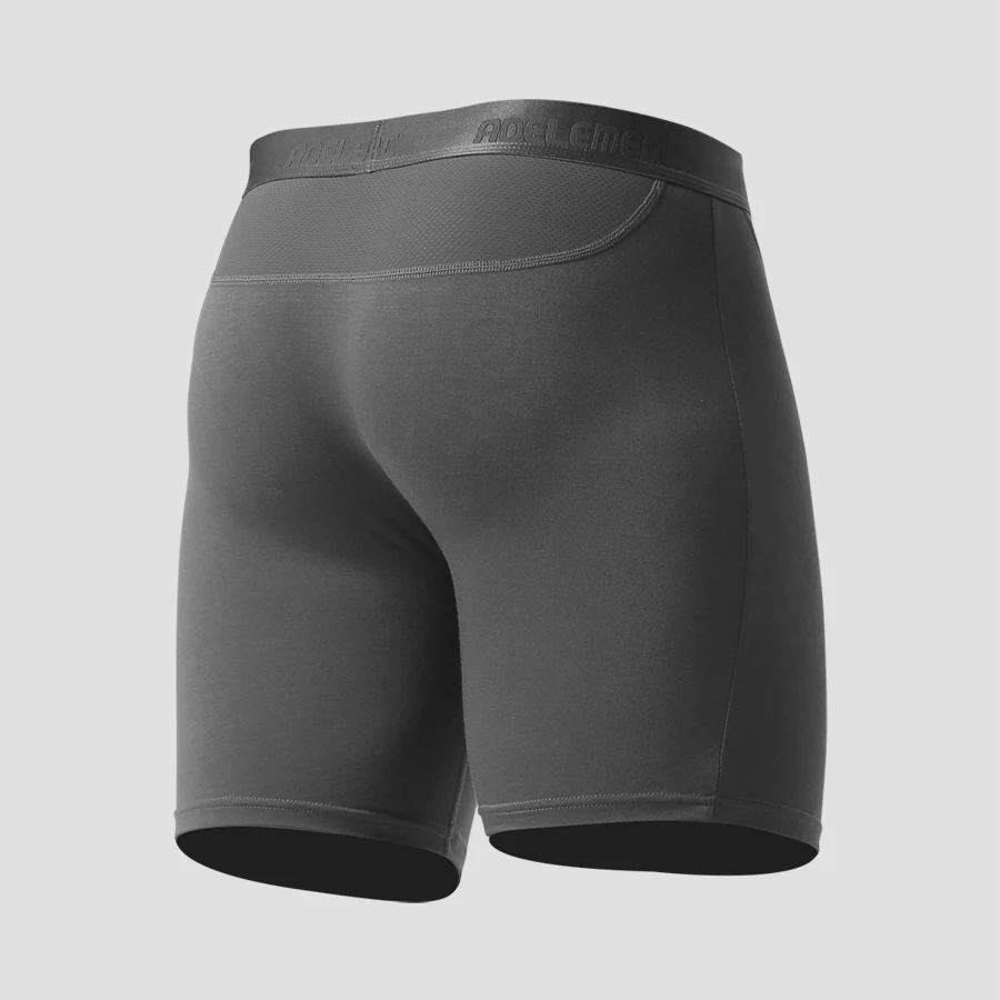 

Sports underwear men's anti-wear leg Modal professional running fitness tight body long leg quick dry plus long boxers