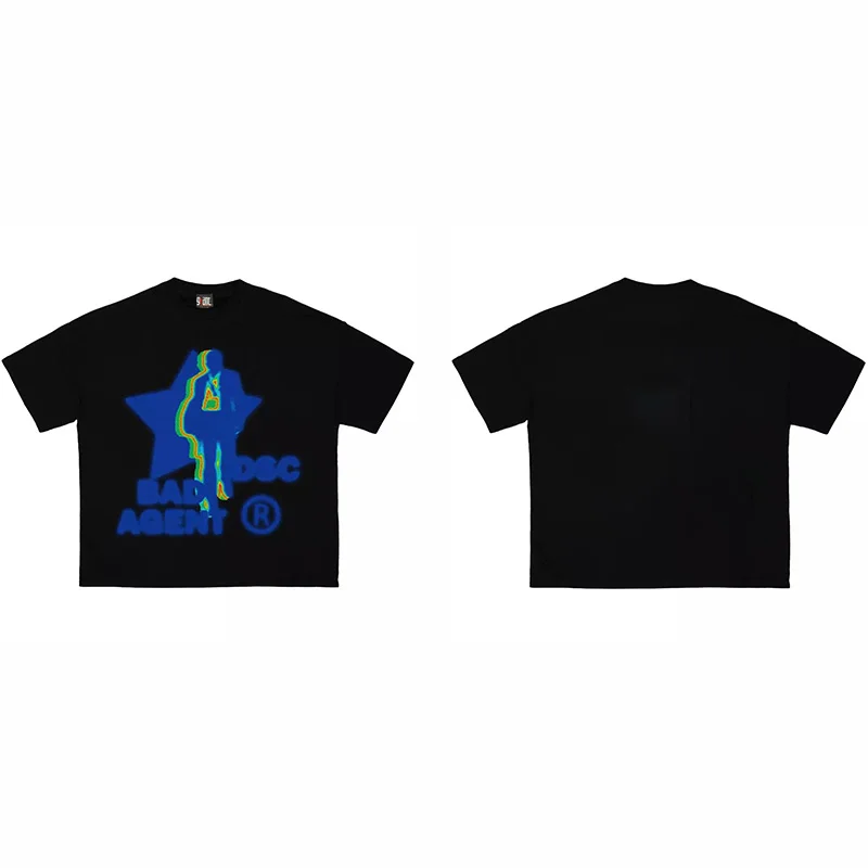Men Tshirt Cotton Graphic Tees Y2k Tops Streetwear Oversize Grunge Summer Short Sleeve Korean Fashion Hip Hop Aesthetic Clothing image 6