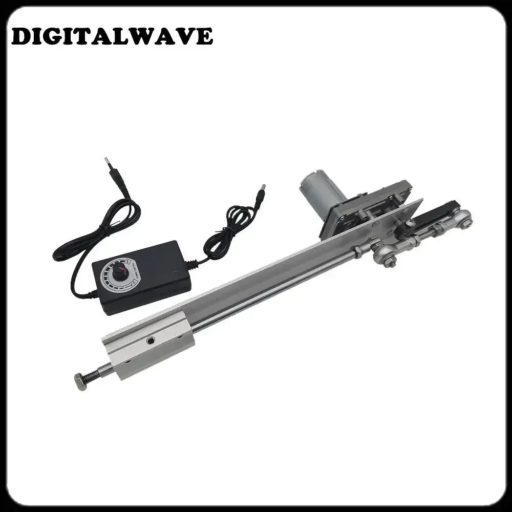 

Telescopic Linear Actuator Kit with Speed Control and End Connector Reduction Motor DC 555 Reciprocating Linearly Motion