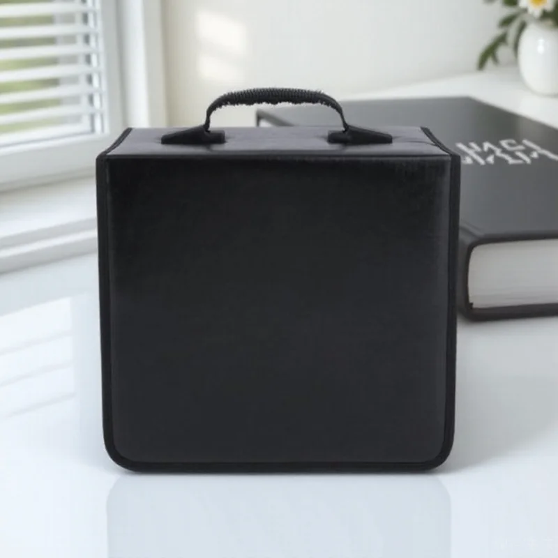 

520 Discs Cd Dvd Wallet Holder Portable Storage Bag Case Organizer Album Zip Closure Comfortable Handle for Video Media Storage