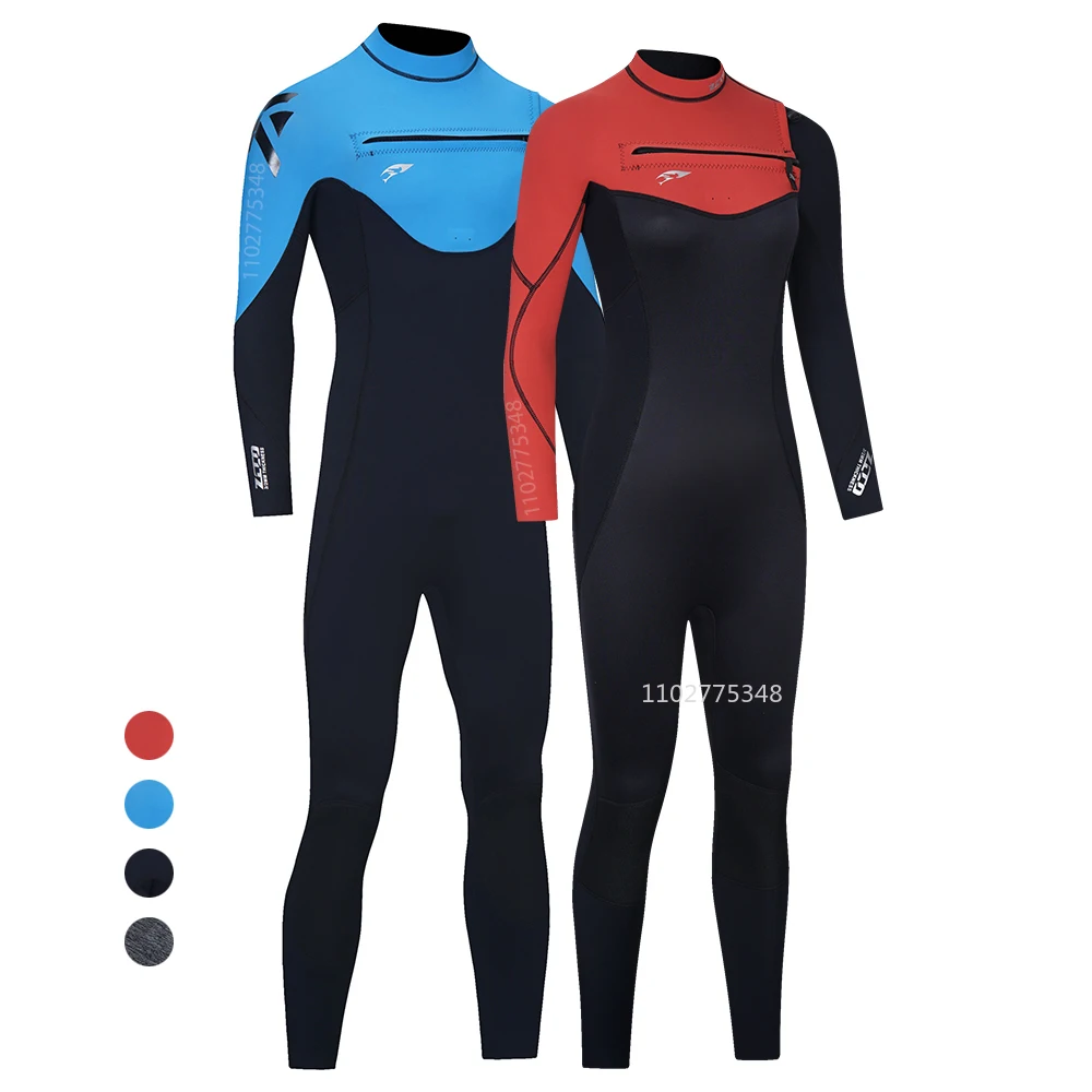

3mm/2mm Neoprene Wetsuits Surf Suit Men Women Kitesurf Snorkel Swimwear Warm Wet Suit Chest Zip Spearfishing Scuba Diving Suit
