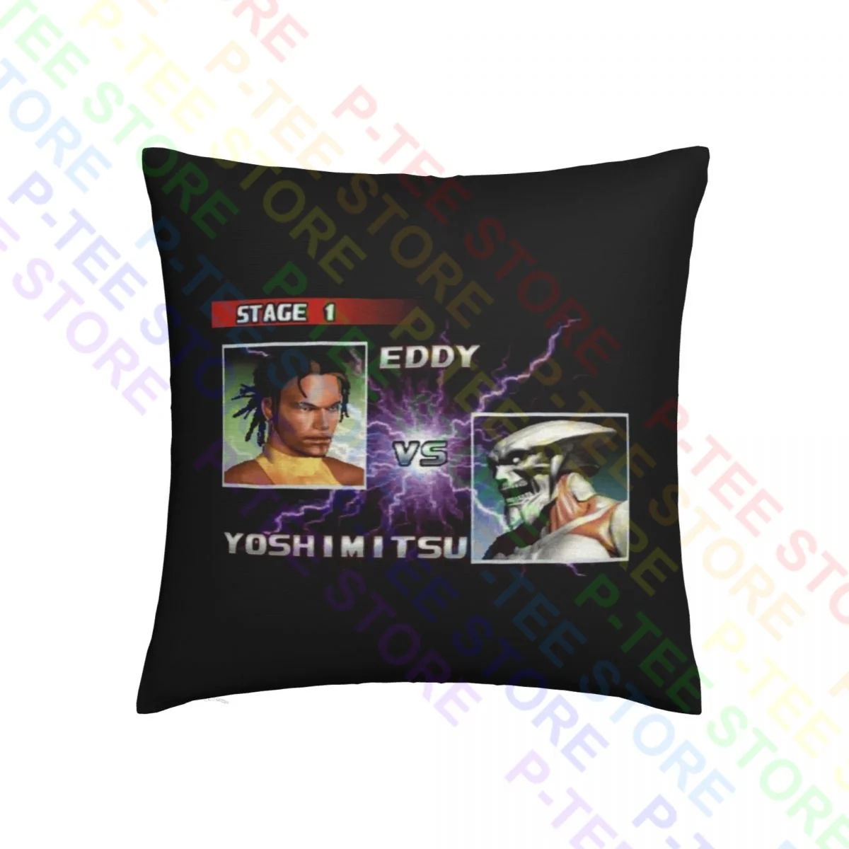 Print Eddy Gordo Vs Yoshimitsu Tekken 3 Throw Pillow Cover Pillowcase Healthy Thickened Top Quality