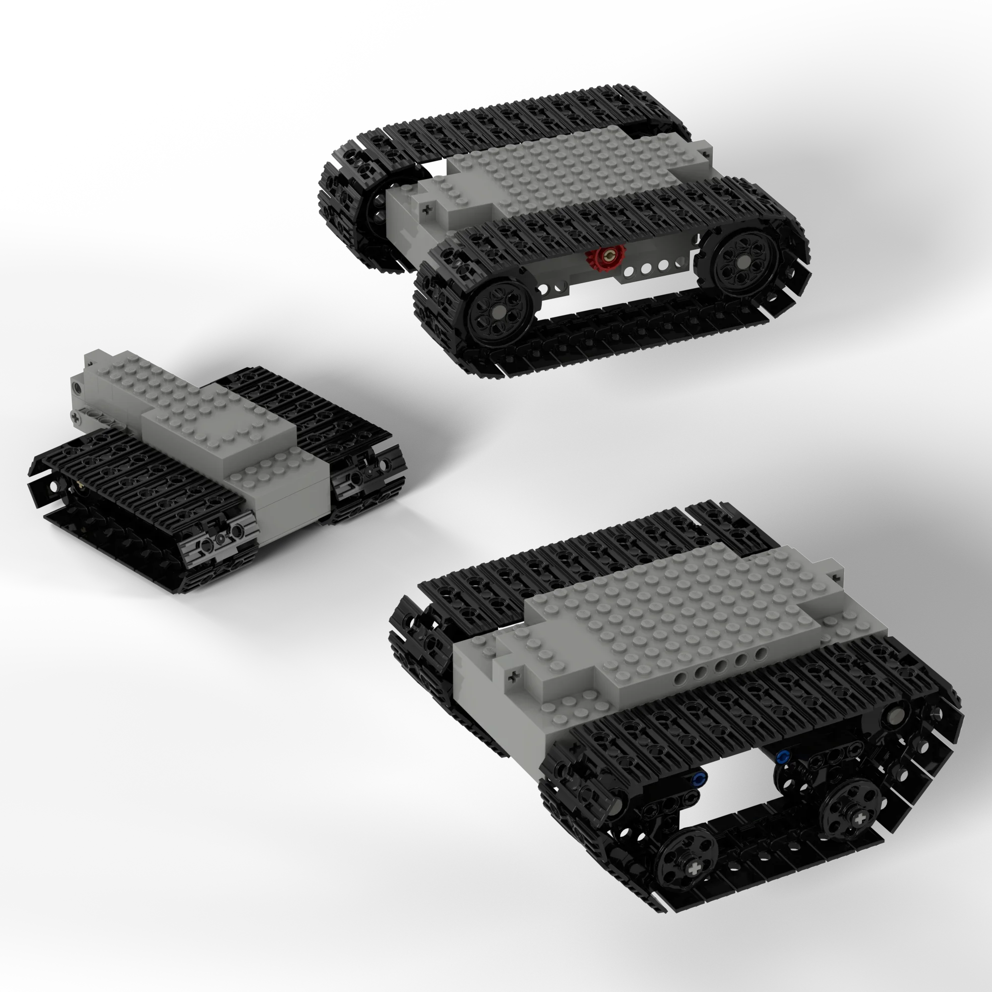 

Technical Electric Building Block Mecanum Wheels Omnidirectional 4WD Car Tracked Tank Excavator Chassis Power RC Toys for Kids