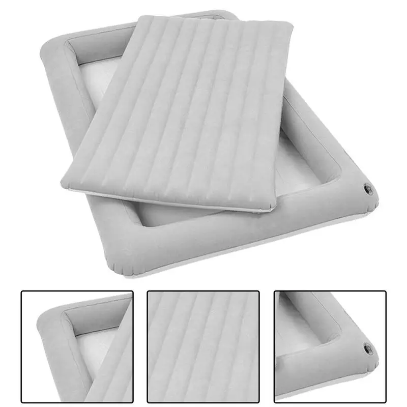 Portable Kids Travel Camping Air Bed With Detachable Inner Car Camping Mat Foldable Air Cushion Pad Inflatable Sleeping Mattress