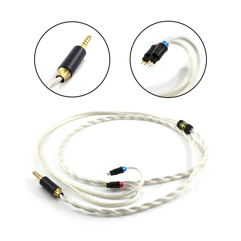 

1.2m Tianshanxue Series Earphone Upgrade Cable Gold Silver Palladium Copper Advanced Element Hybrid Cable