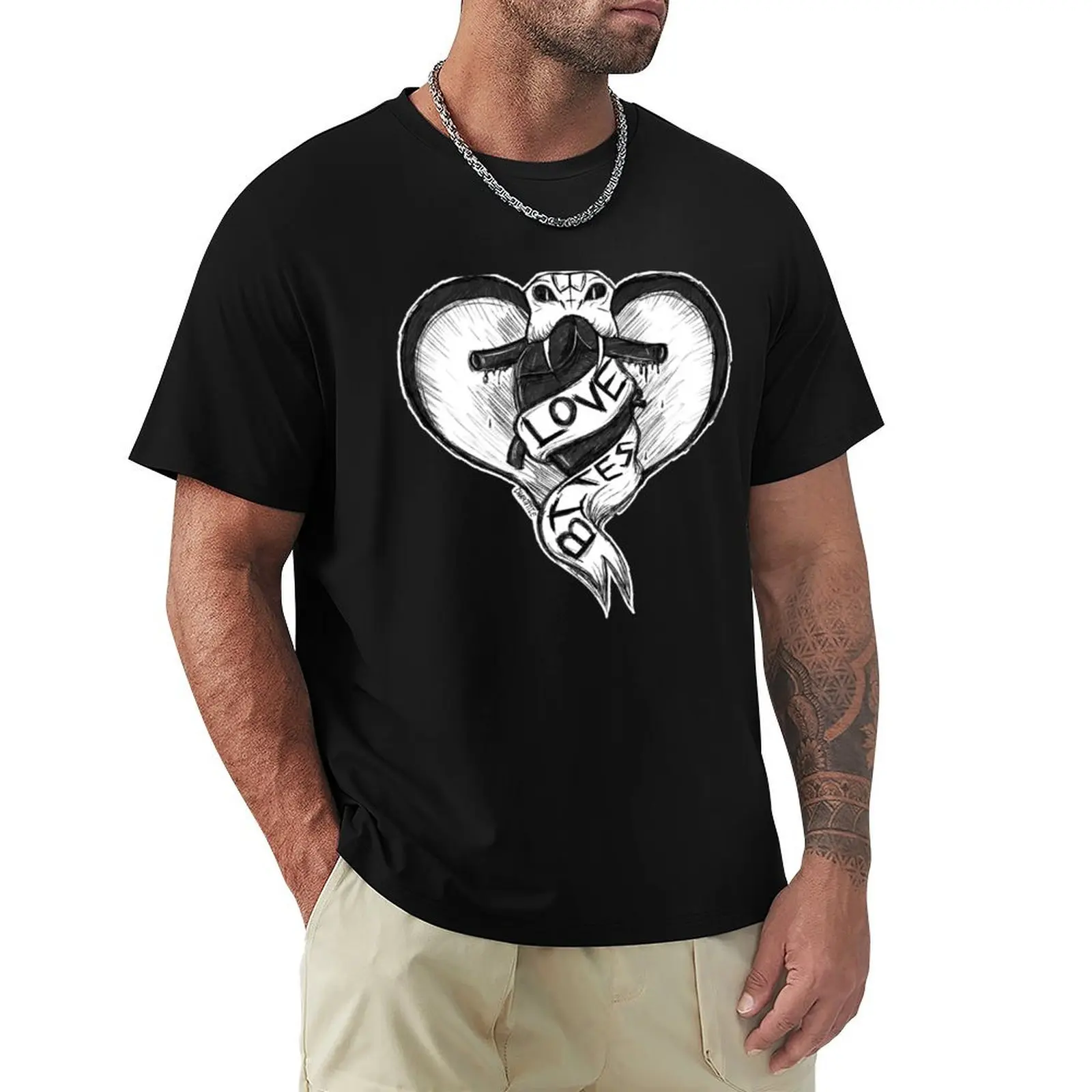

LOVE BITES T-Shirt Daily Work Short Sleeve Top