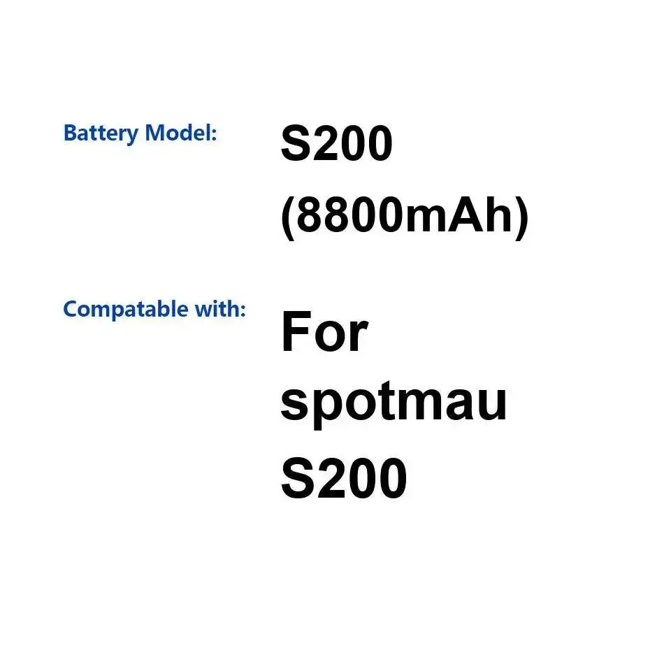 

Аккумулятор 8800 мАч для инструмента восстановления данных Spotmau S200, долговечный
