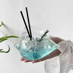 Conch Cup Creative Cocktail Glasses Cups Personalized Shell Cups High-value Wine Glass Cup Handmade Engraved Glass Cups Bar Tool