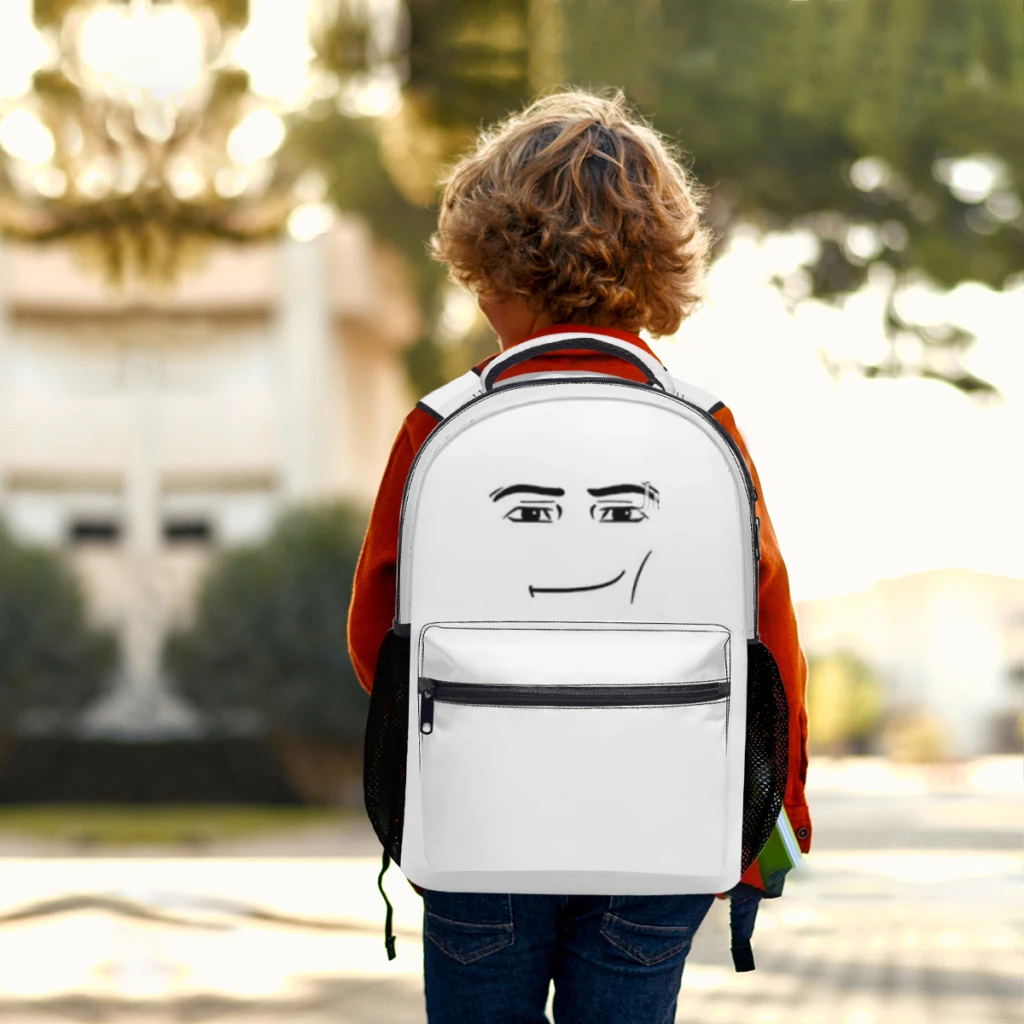 The man face Backpack New Female Fashion boys High Capacity Waterproof College Backpack Trendy Girls Laptop School Bags