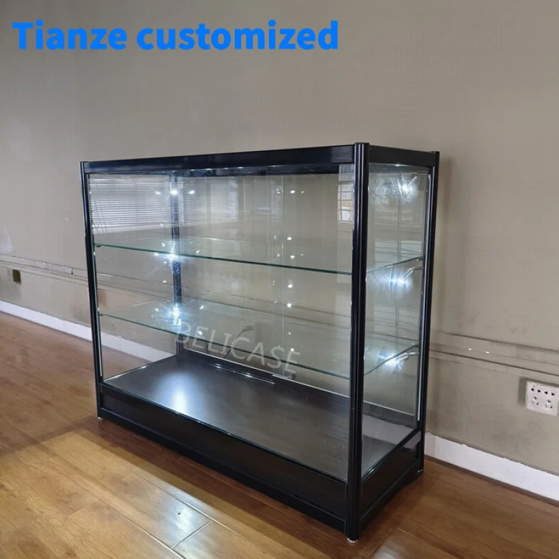 

（customized）Commercial Smoke Shop Furniture Small Glass Display Showcase Dispensary Retail Store Display Counters Sh