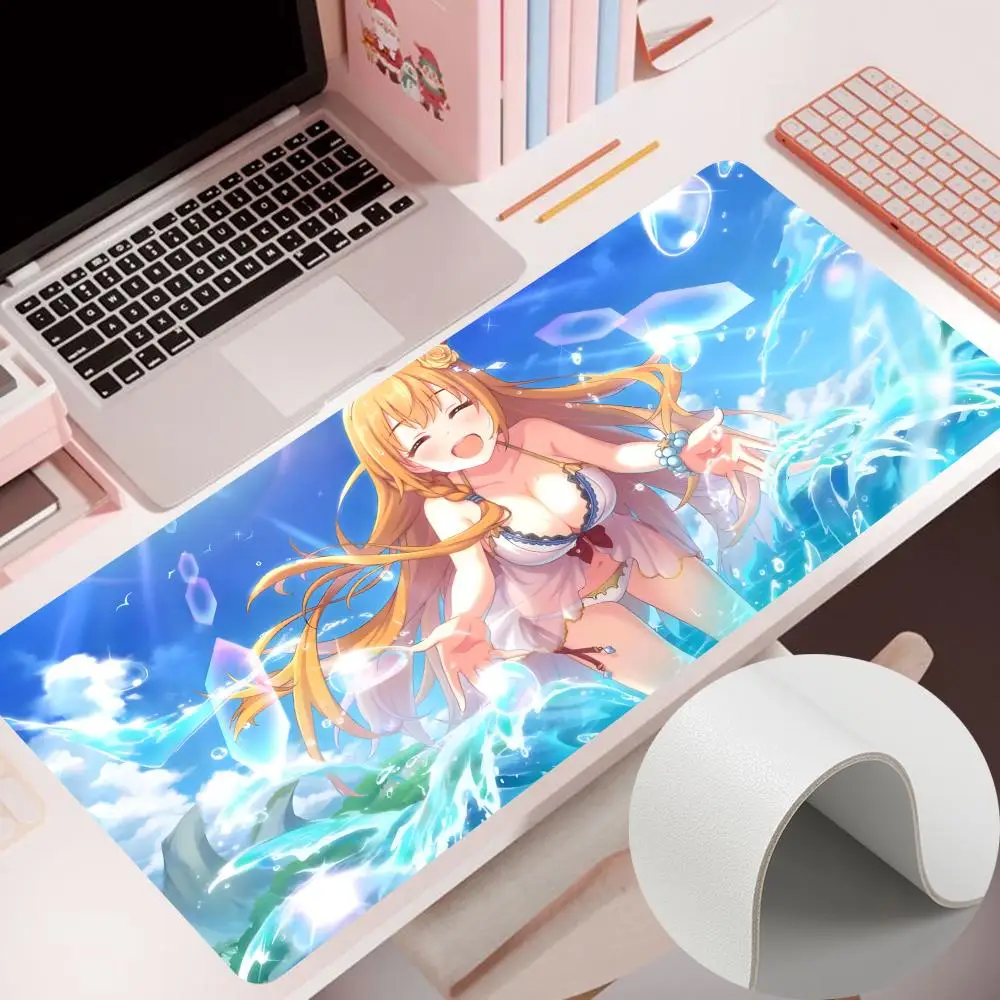 P-Princess C-Connect Re Dive Mouse Pad Mouse Pad 900×400MM Accessories Gaming Computer PU Mousepad Leather Table Pad Carpet gabi