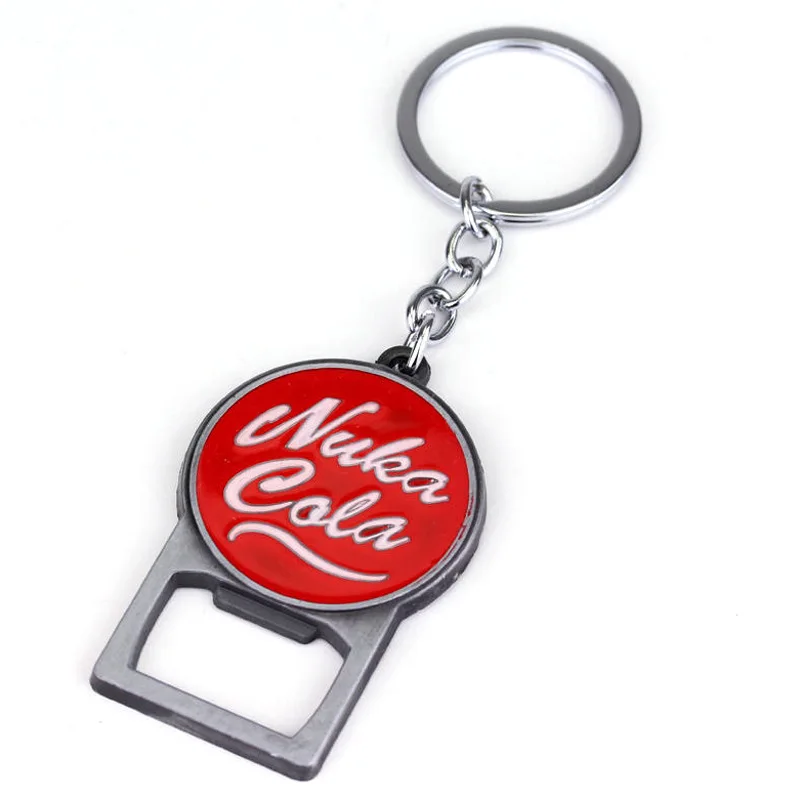 Pip Boy Nuka Cola FALLOUT Radiation 4 Keychain Beer Bottle Opener Key Pendant