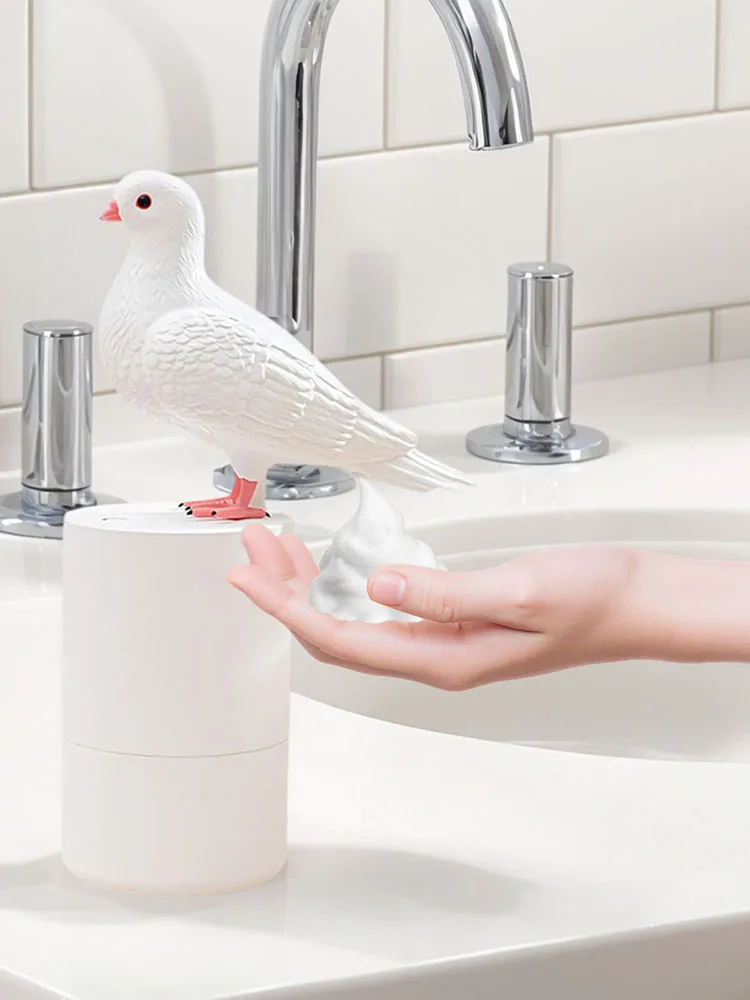 موزع صابون كهربائي أوتوماتيكي 300 مل، موزع صابون رغوي بدون لمس لحوض المطبخ والحمام