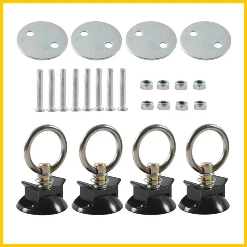 

G5AD Tie Down System L Track Tie Down with Round Rings for Truck Beds to Tie Down Motorcycle Tie Down Anchors Point