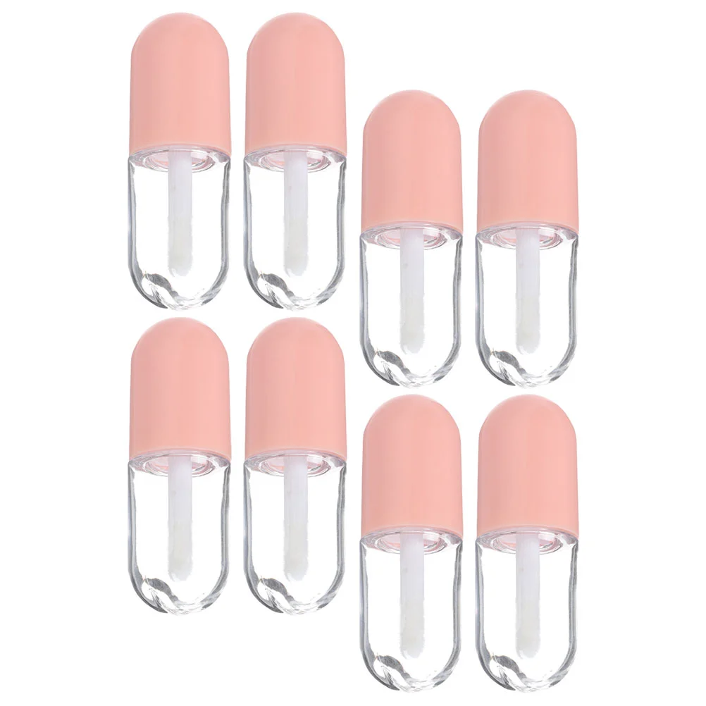 8 Pcs Lip Gloss Tube Clear Tubes Balm Container Mini Tint Travel Bottle Sample Bottles Containers