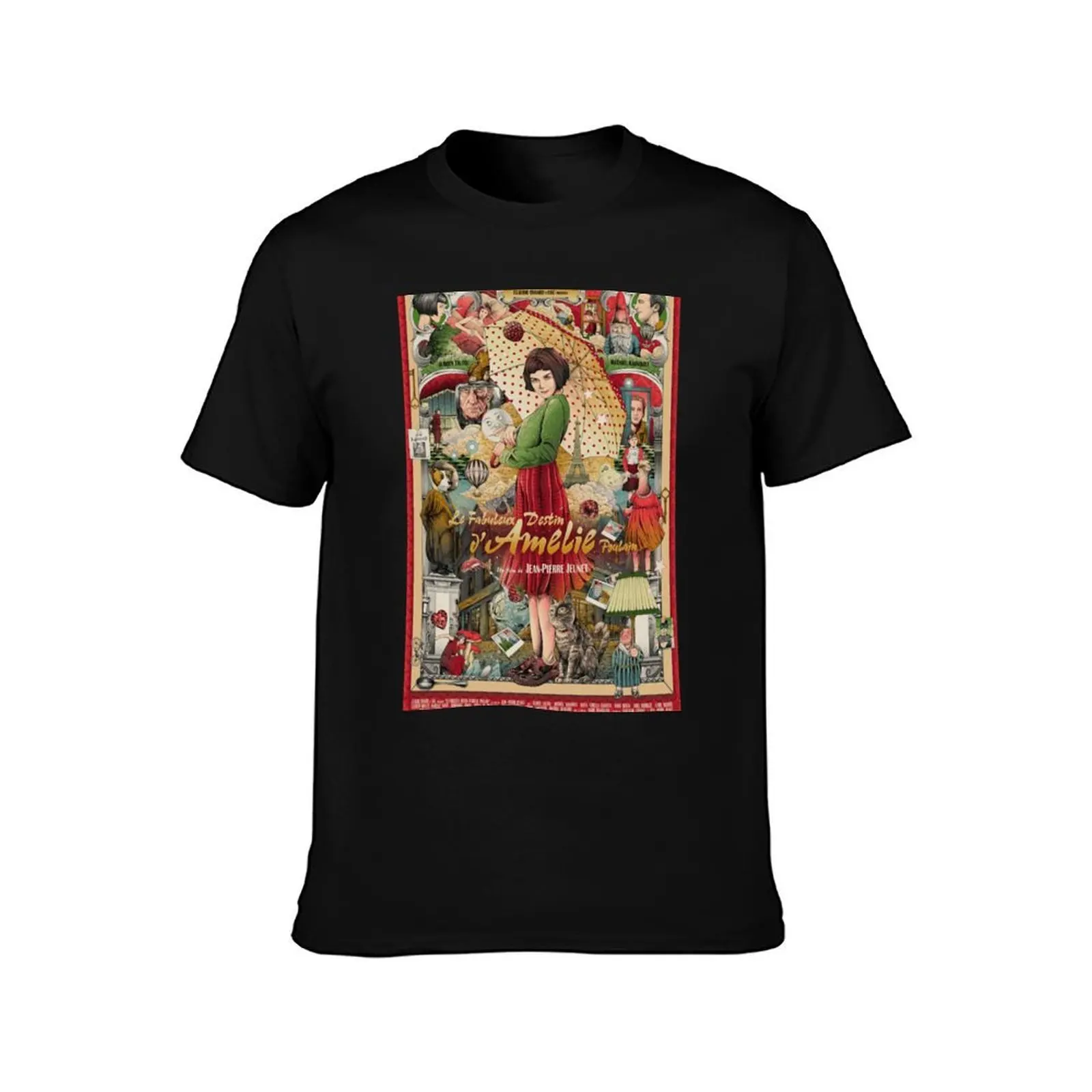 Amélie (2001) T-Shirt, Summer Casual Cotton Tee, Oversized Streetwear Tops, Vintage Graphic Print, Loose Fit Short Sleeve
