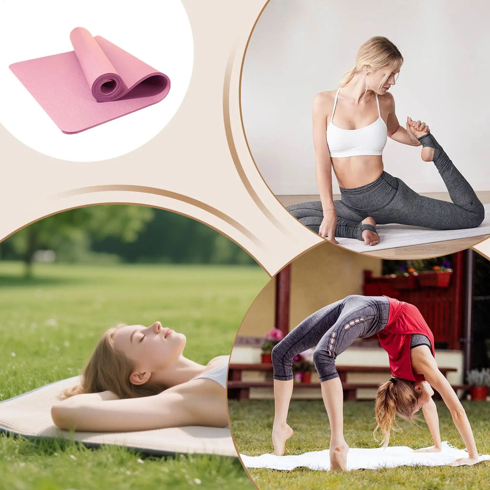 سميكة اليوغا حصيرة 15 مللي متر ممارسة الوسادة معدات تجريب اليوغا تجريب حصيرة مع حمل الرافعة للنساء الرجال بيلاتيس الطابق تمتد #3