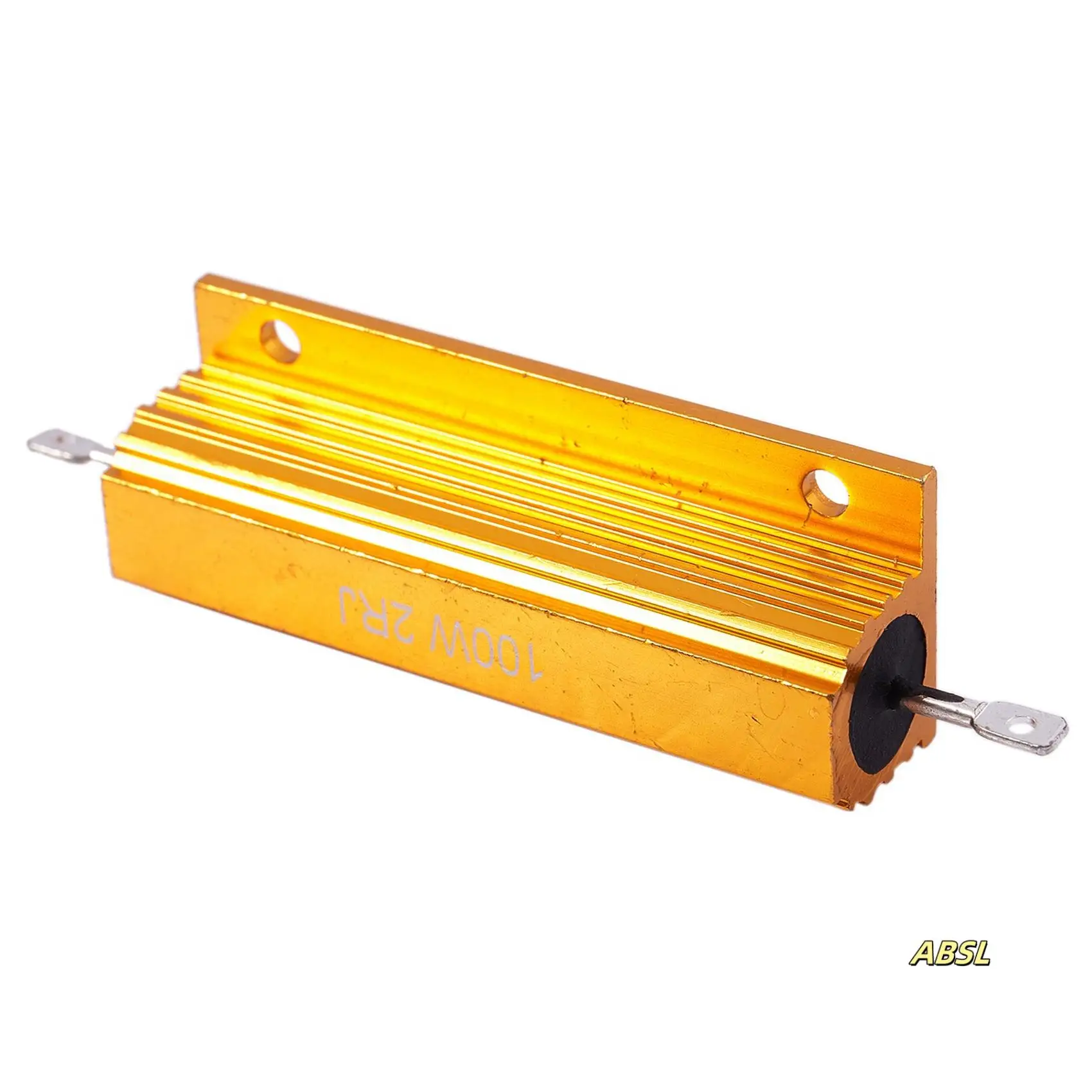 

4X Gold Aluminum Clad Power Resistor Resistance 100W, 2 Ohm 2R