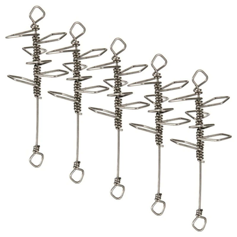 

5Pcs Stainless Steel Explosions Hook Jigs Fishing Lures Fishing Pin Connector Dropship