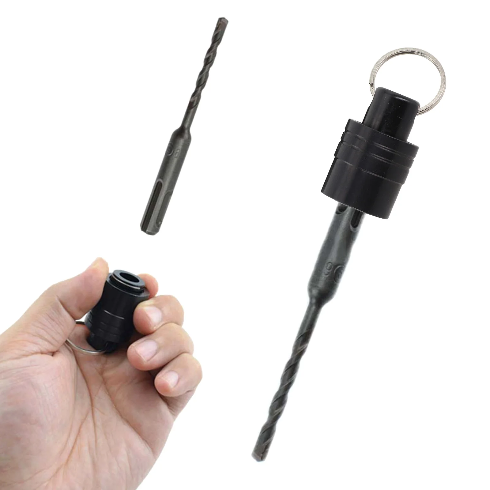 Bit Storage Keychain SDS Shank Holder Repair Work Tool Storage Storage Bar Aluminum Alloy Material For Electric Drivers