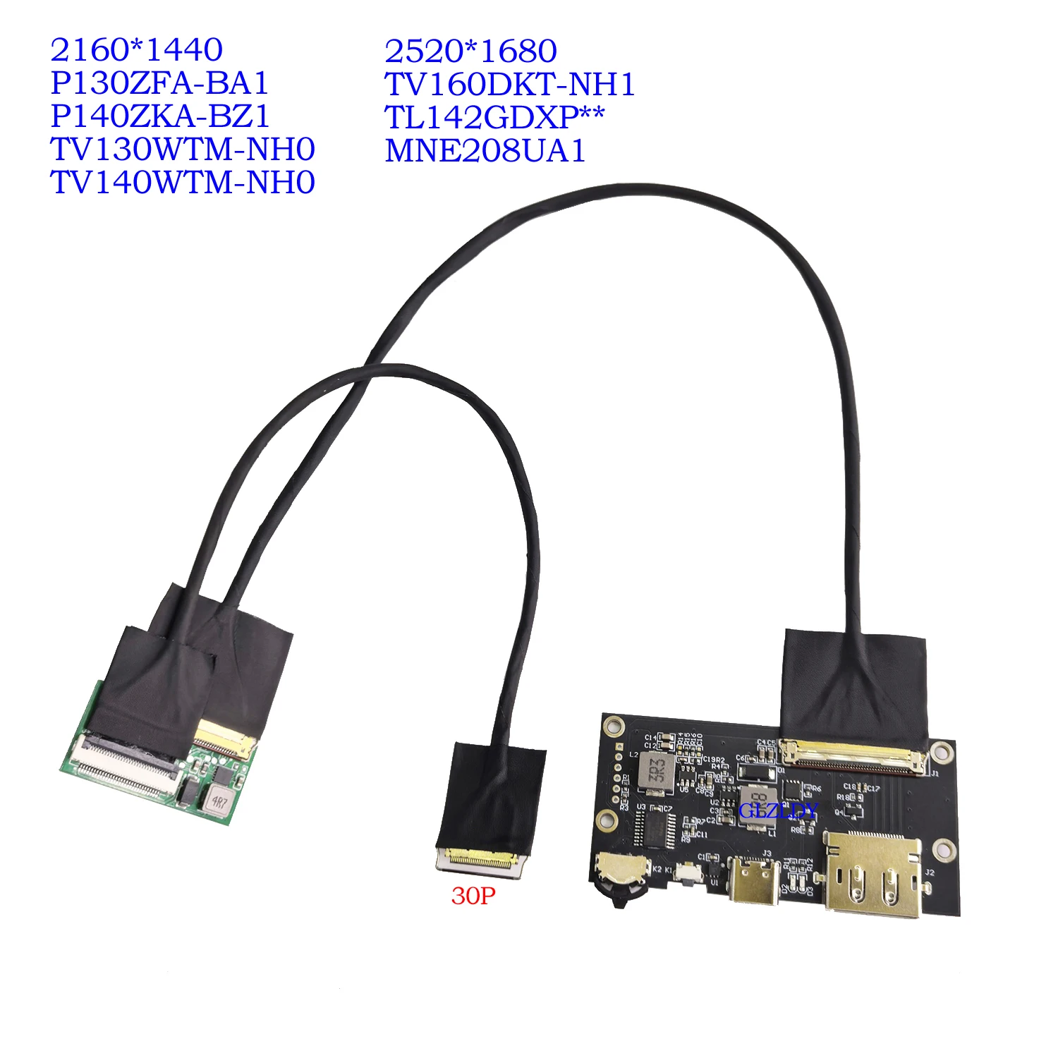 

Плата-адаптер DP-EDP для материнской платы Matebook DIY, для моделей P140ZKA-BZ1 TV140WTM-NH0 TL142GDXP10, 2160*1440, eDP 30P, 0.4мм