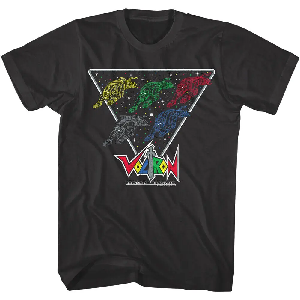 Voltron Space Lions Men's T Shirt Legendary Defender of the Universe Galactic