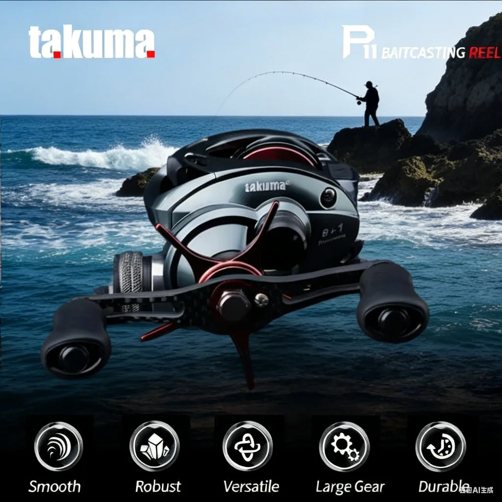 ultra-light-baitcasting-reel-takuma-p11-double-spool-180g-8-1bb-80-1-5kg-drag-all-metal-for-bass-trout-fishing