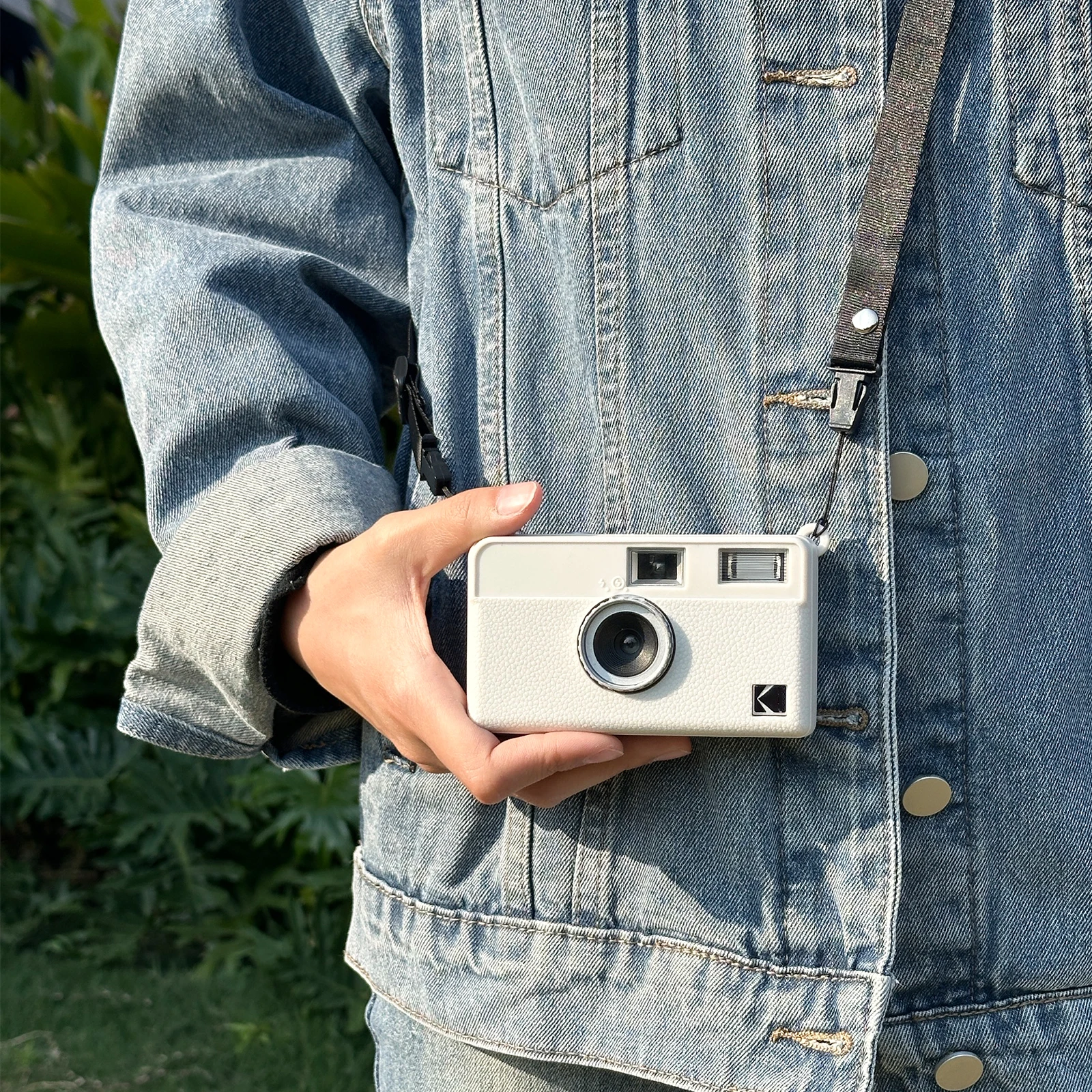 Caiul Case for Fujifilm Film Kodak H35 Film Machine Solid Color Protective Case With adjustable strap cord（N0 Camera）