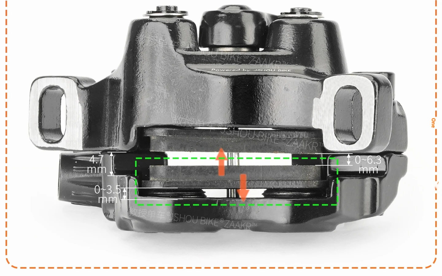 ZAAKR T-3C 4-Kolben-Kabel-Scheibenbremse, Aluminiumlegierung, Hohe Festigkeit & Präzise Bremsung, Geeignet für MTB/Klapp-/Elektrofahrräder – Detail 15