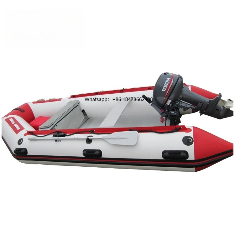 Barca da pesca gonfiabile in PVC con pavimento in alluminio