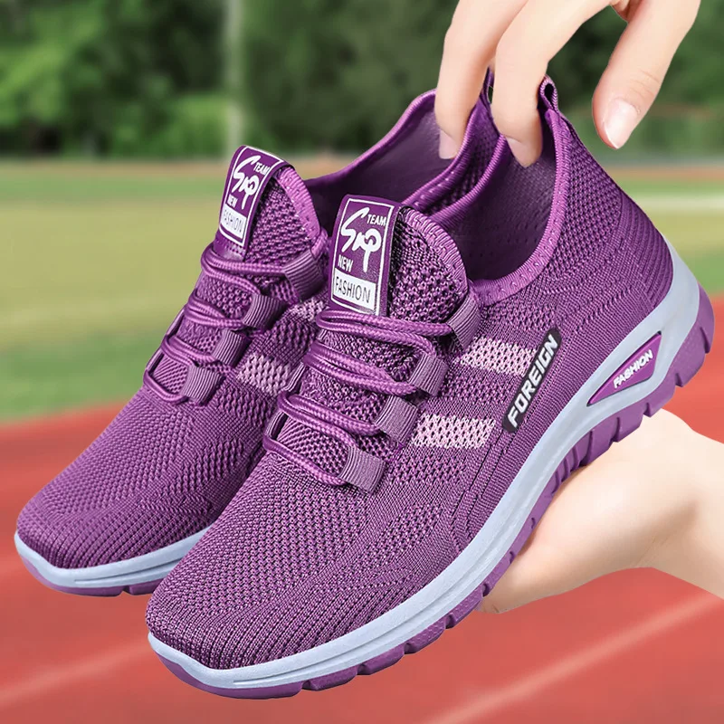 

Women Stylish Running Shoes Breathable Mesh Shock-Absorbing Cushion Shoes for Gym Workouts Casual Fashion Кеды Женские Холщовые