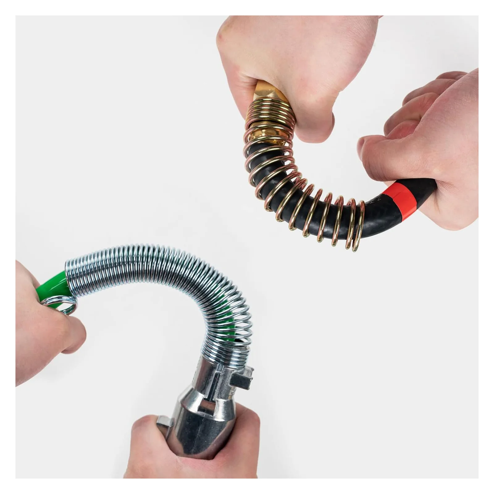 15ft 3 in 1 ABS & Power Air Line ท่อชุดสายการบิน Air Hose Wrap 7 WAY ไฟฟ้าสาย Air เส้นอลูมิเนียม EXTENSION จับ