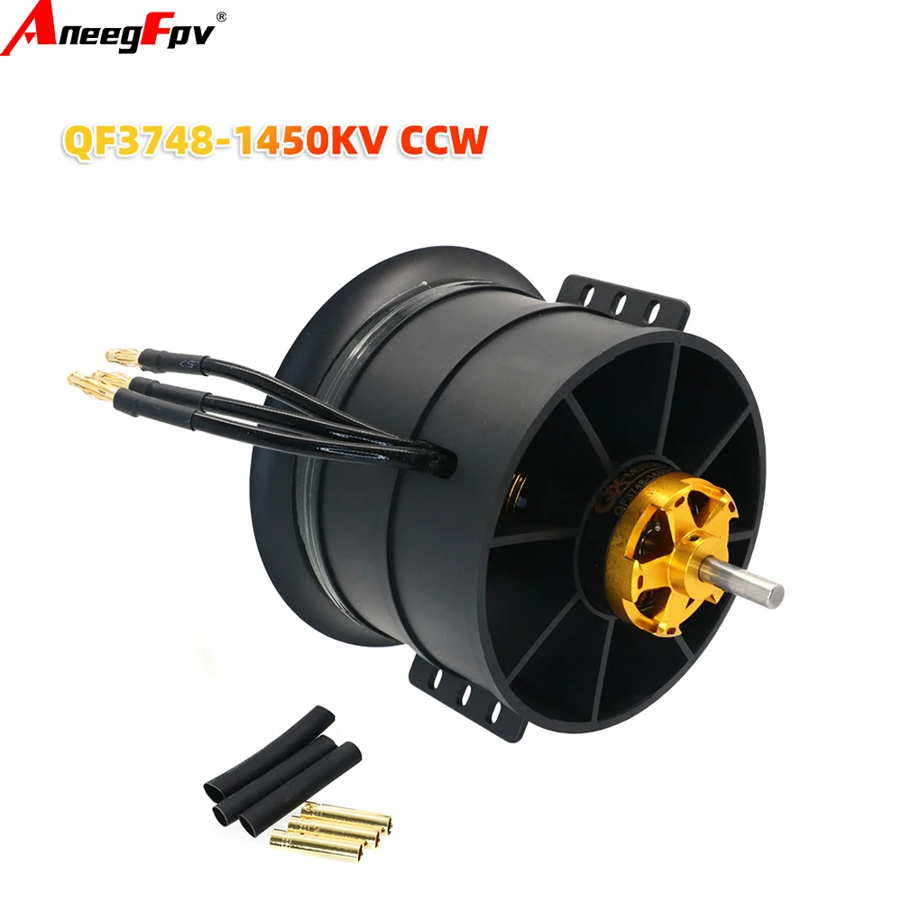 QX-MOTOR 90mm EDF Upgradation 12 Blades (CW/CCW) + QF3748/3758 Motor 1000/1200 1450/1550KV + 6S/12S ESC RC Jet Model Accessories