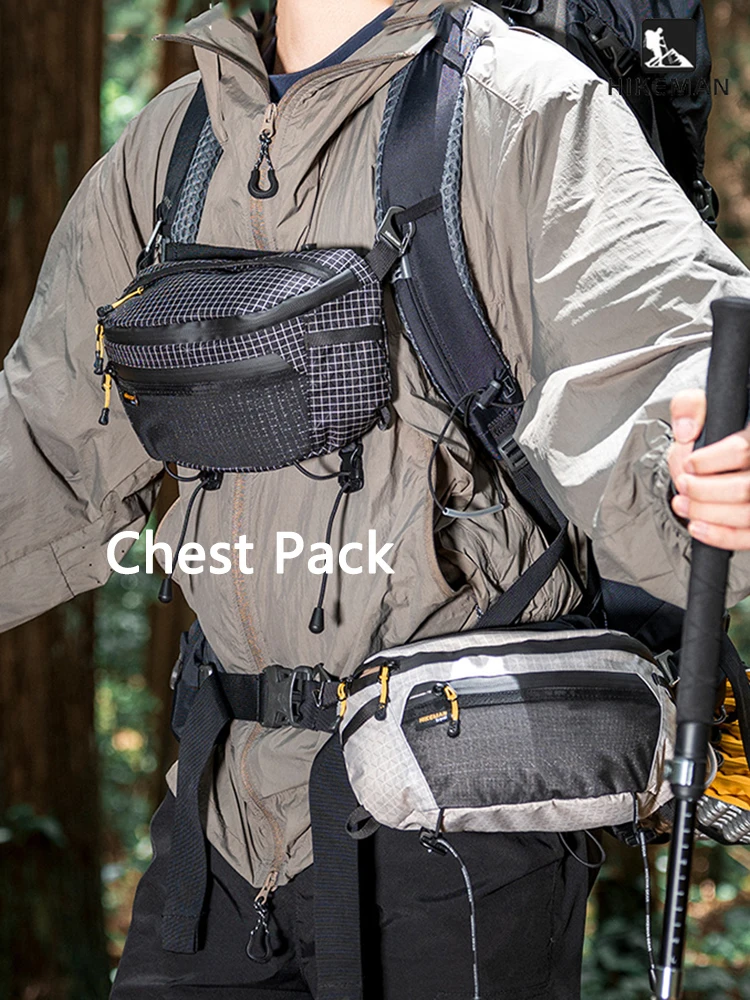 AliExpress NONE HIKEMAN Outdoor Chest Bag UHMWPE Cycling Sports Crossbody Bag Hiking Travel Hanging Pack for Backpack Expansion Upgraded V2.0