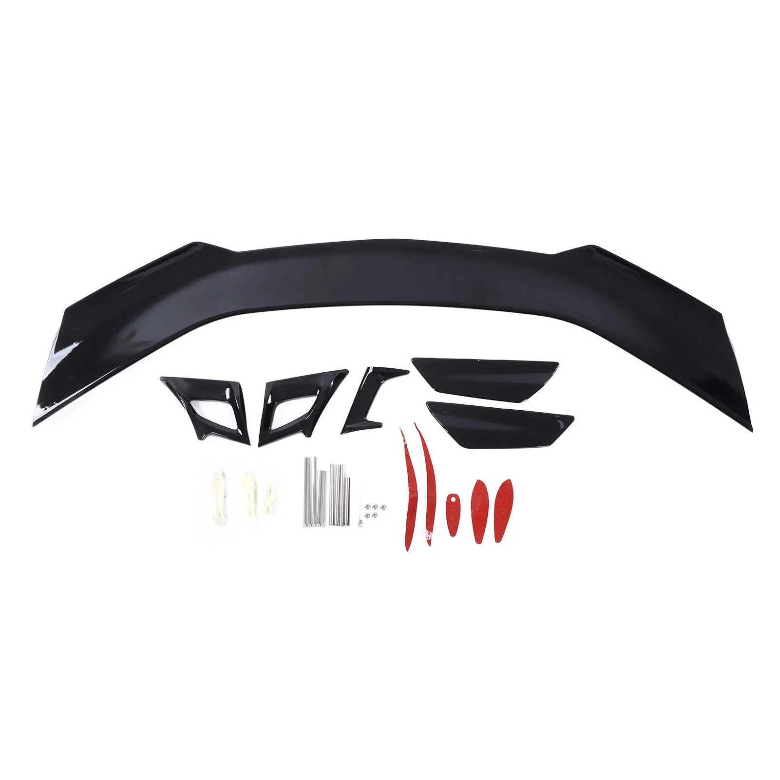Rear Trunk Spoiler Lips High Strength Anti Fade Trunk Spoiler Wing Gloss Black GT   Resistance for Car Adaptations