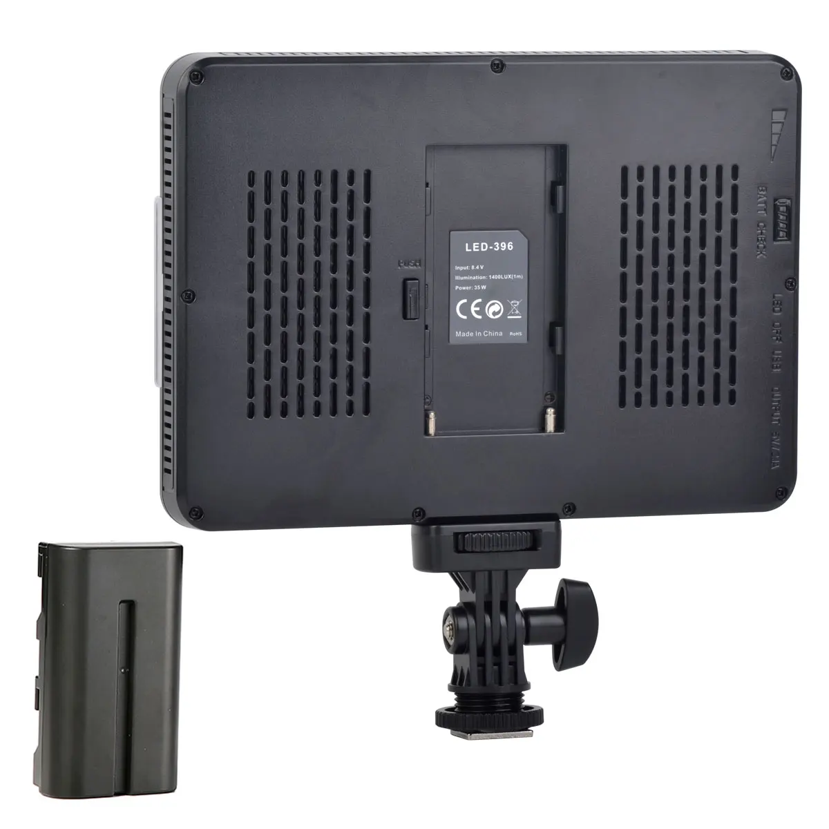 Ampoules LED pour vidéo DSLR, éclairage bi-document, lumière LED mince à intensité variable, batterie F550, chargeur pour caméscope révélateur