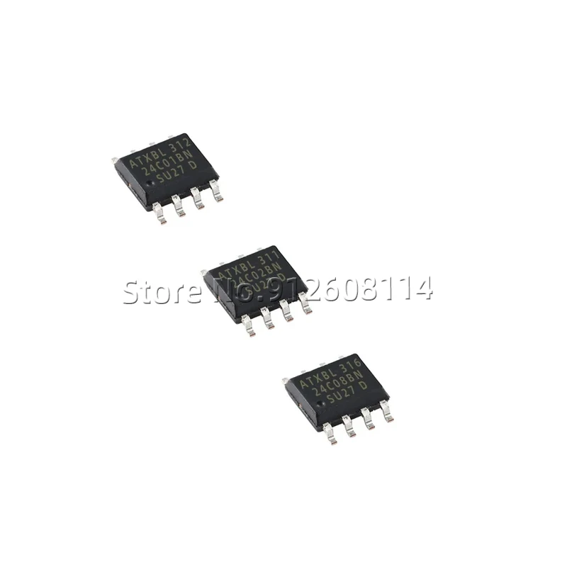 10PCS AT24C04 C01/C02/C04/C08N/C16/C32/C64/C128 AN BN N SOP8 EEPROM Memory Chip SOP8