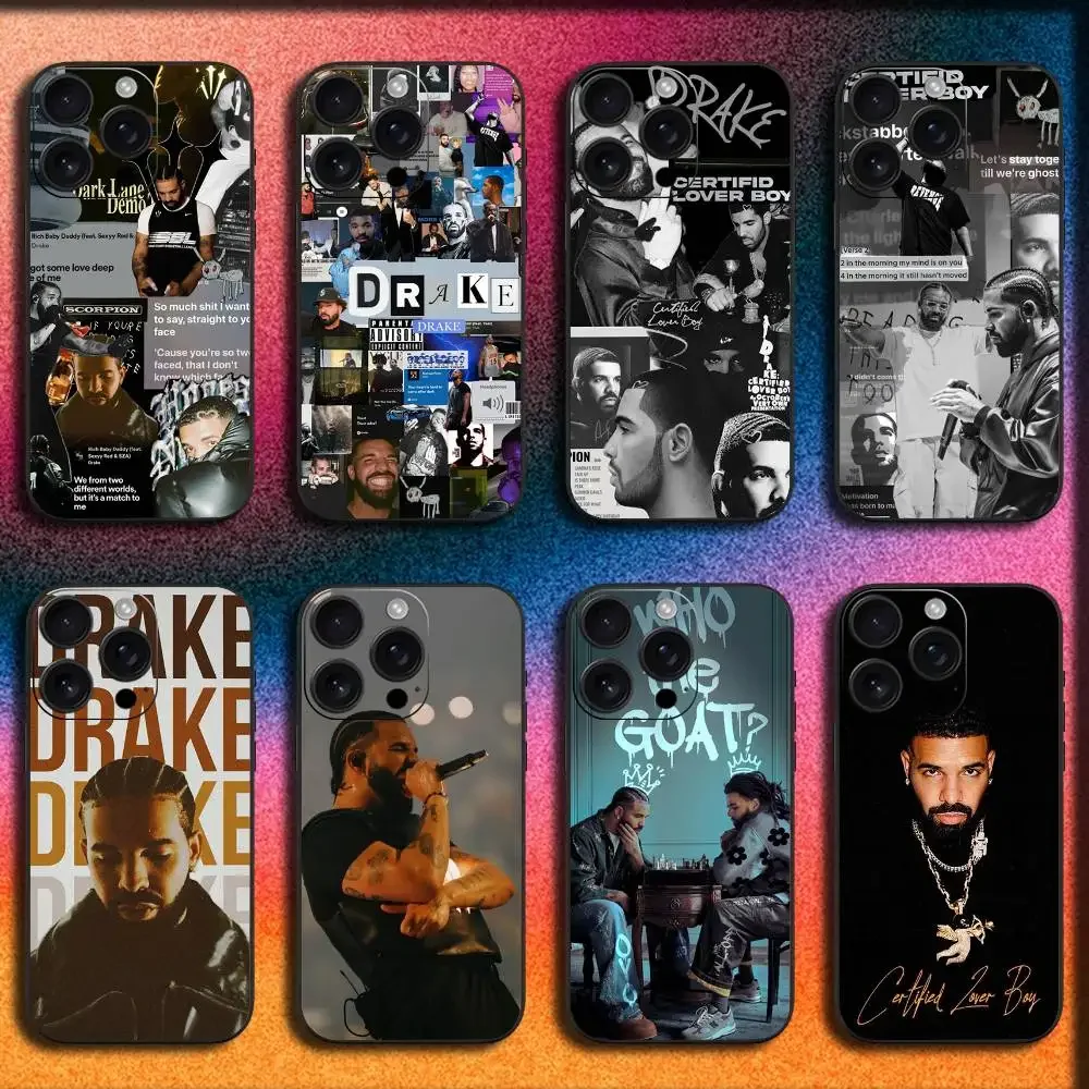 

Rapper D-Drake Phone Case For iPhone 17,16,15,14,13,12,Pro,Max,Plus,E,SE4,Air,Mini Black Cover