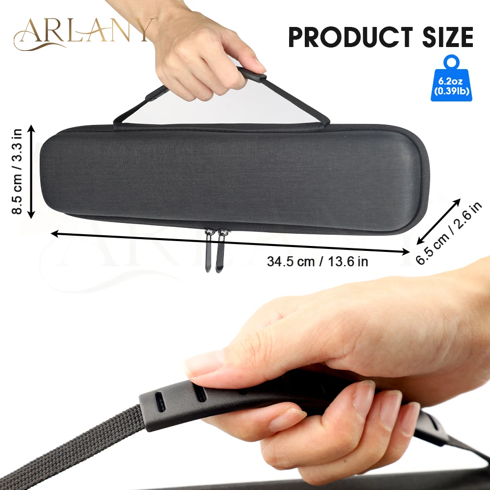 حقيبة تخزين مكواة فرد الشعر من ARLANY، حقيبة سفر لحمل مكواة فرد الشعر، حافظة EVA لقضاء العطلات #3