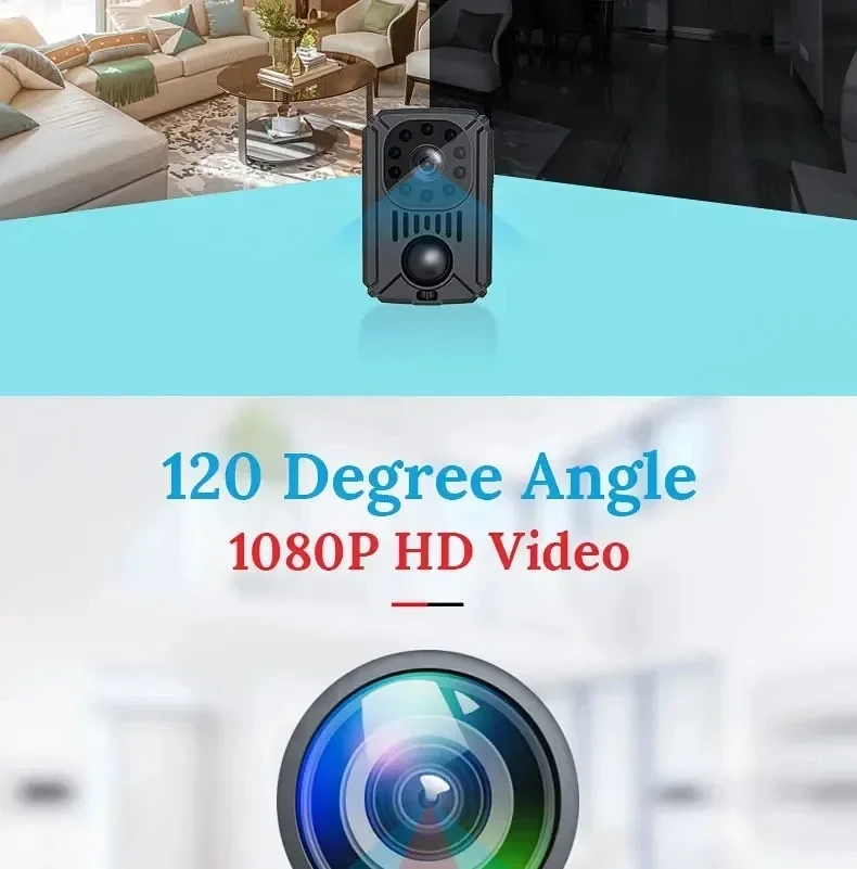 MD31 Mini Body Camera 1080P Full HD Security Pocket Night Vision Motion Dection Small Camcorder Cars Standby PIR Video Recorder