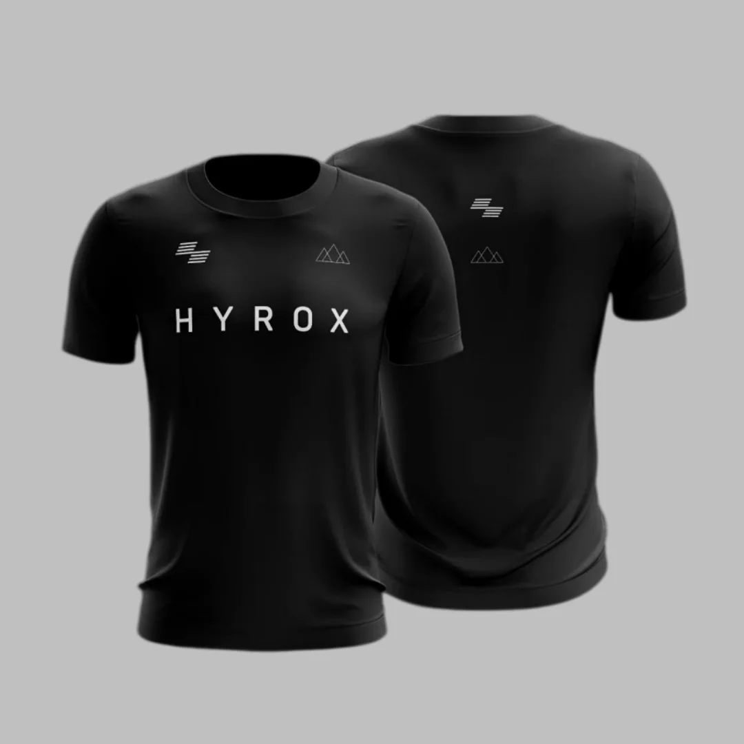 2026 HYROX Sports Fitness Unisex Cotton Tshirt, Peak Training X HYROX Casual Fashion Shirt, Men Women Quick-dry Sports T-shirt
