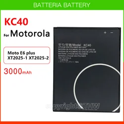 100% 정품 KC40, Moto E6 plus XT2025-1 XT2025-2 교체 휴대폰 배터리, 재고 배터리, 3000mAh