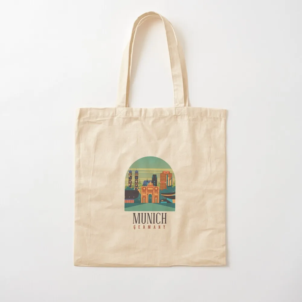 358 Munich Germany\t Tote Bag woman shopping bag personalized tote bag foldable reusable ecological bags