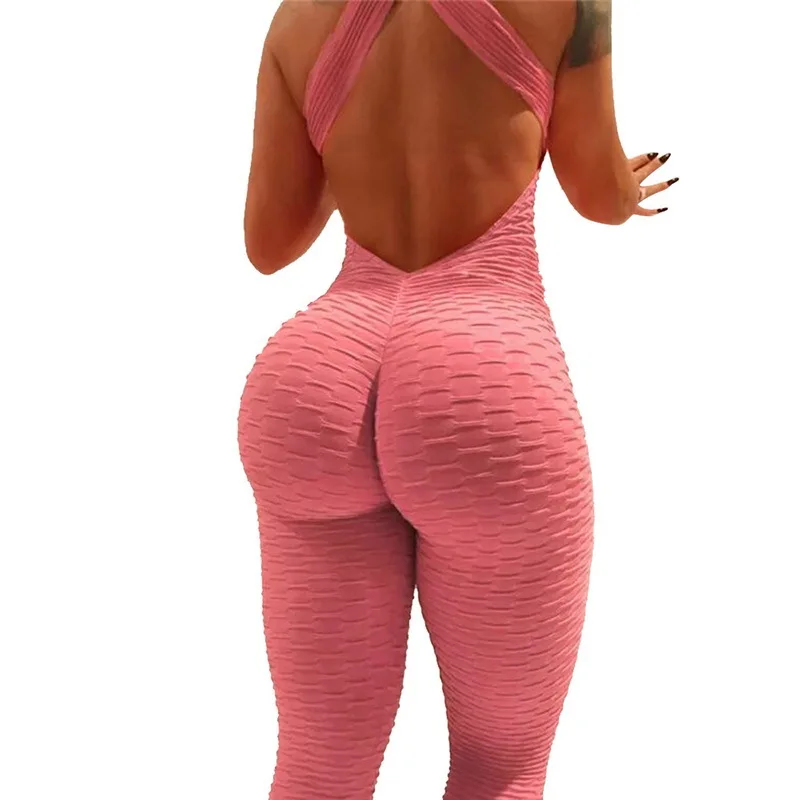 2023 New Hot Selling Casual Moda Feminina Sexy Fitness Calças com Jumping Hips e Mostrando Hips One Piece Yoga Pants