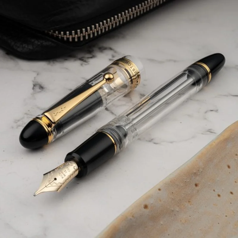 A+ para Pilot Namiki Custom 823 Pluma estilográfica transparente sin émbolo de color tipo 14K