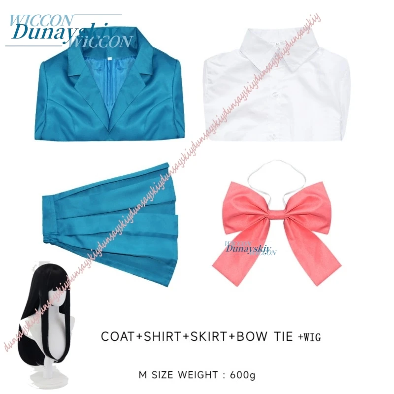 

Wig Blue JK Uniform Outfit Anime Kuronuma Sawako Cosplay Costume Set for Comic Con Halloween Carnival Party