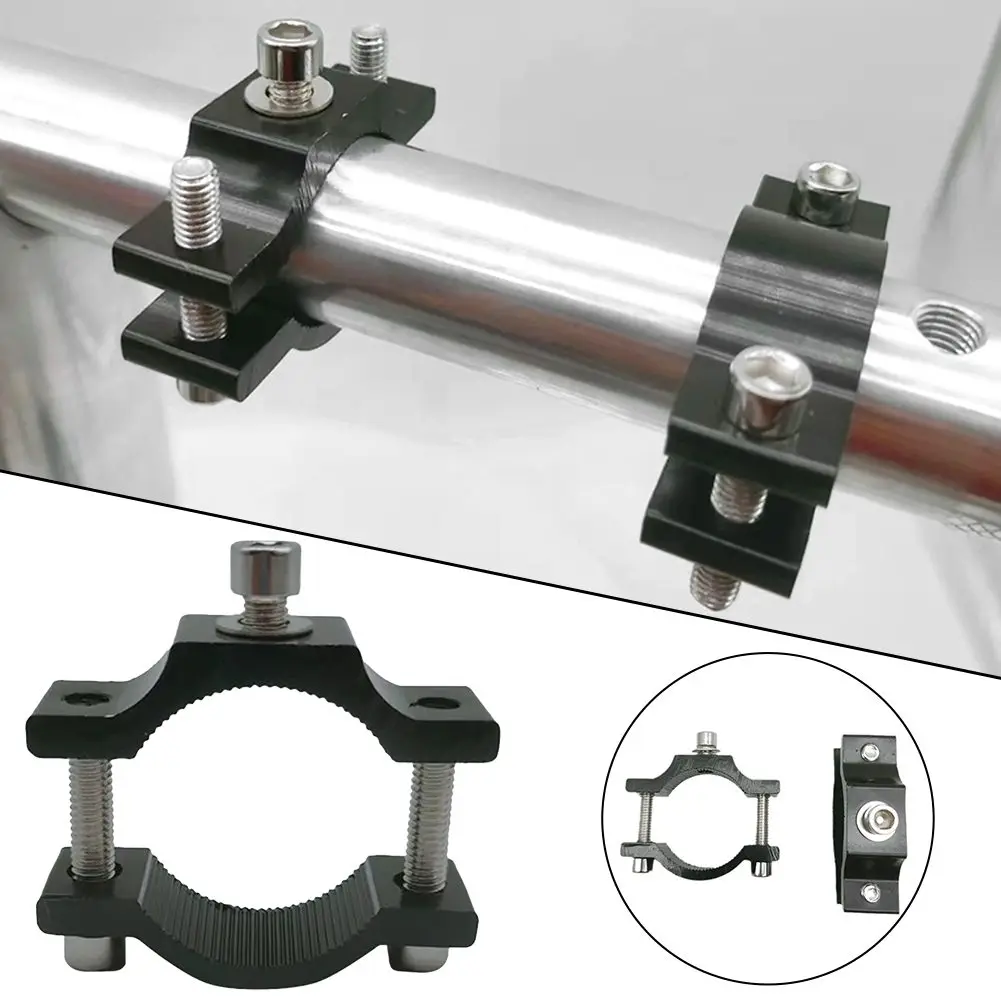 For Motorcycle Rides Aluminum Alloy Holder Bumper Clamp Mount Easy Installation Fits 19-33mm Tubes Heavy Duty Construction
