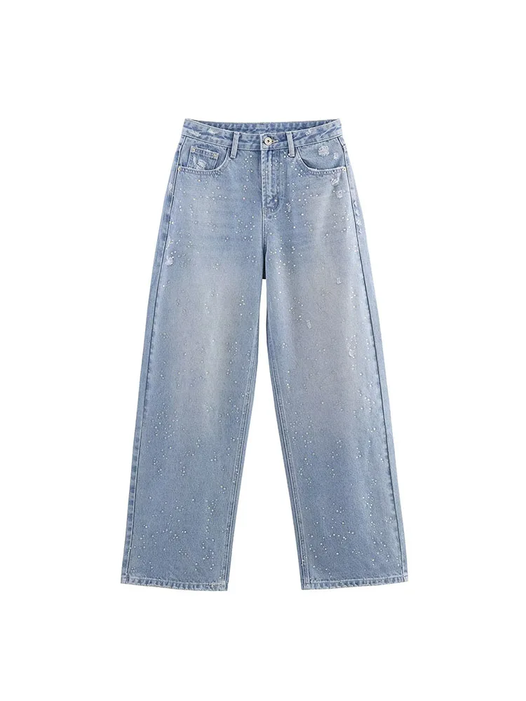 HH المرأة طويلة الأكمام زر الوقوف طوق الدانتيل متابعة قمصان فضفاضة + الخريف مرونة الخصر جيوب واسعة الساق السراويل الصلبة 2