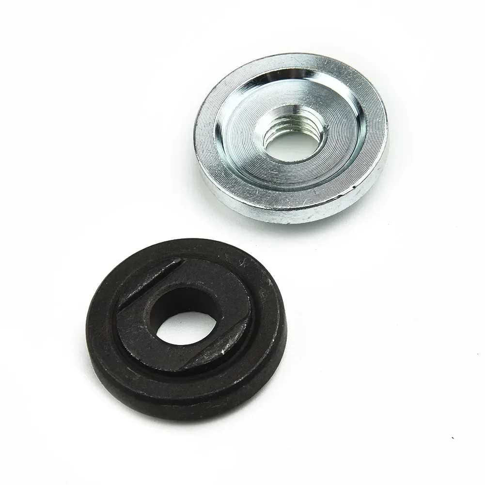 2 Pcs Flange Nuts Kit Hex Nut Set Anti-rust Non-slip Chuck Plate Replacement Modification Accessories For Electric Angle Grinde